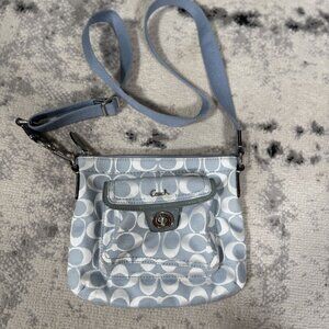 Y2K Coach Powder Blue Crossbody Bag